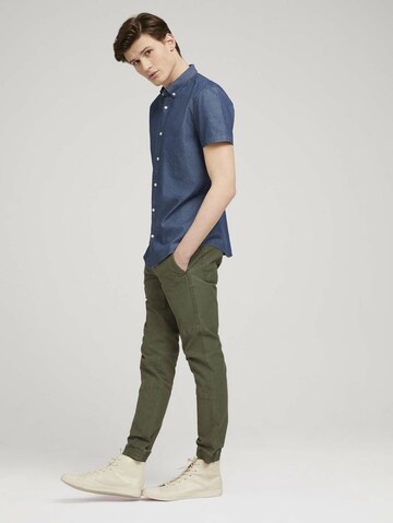 TOM TAILOR DENIM Comfort Fit Hemd in Blau