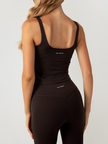 YO-GAYA Sporttop 'Sculpting Top' in Bruin