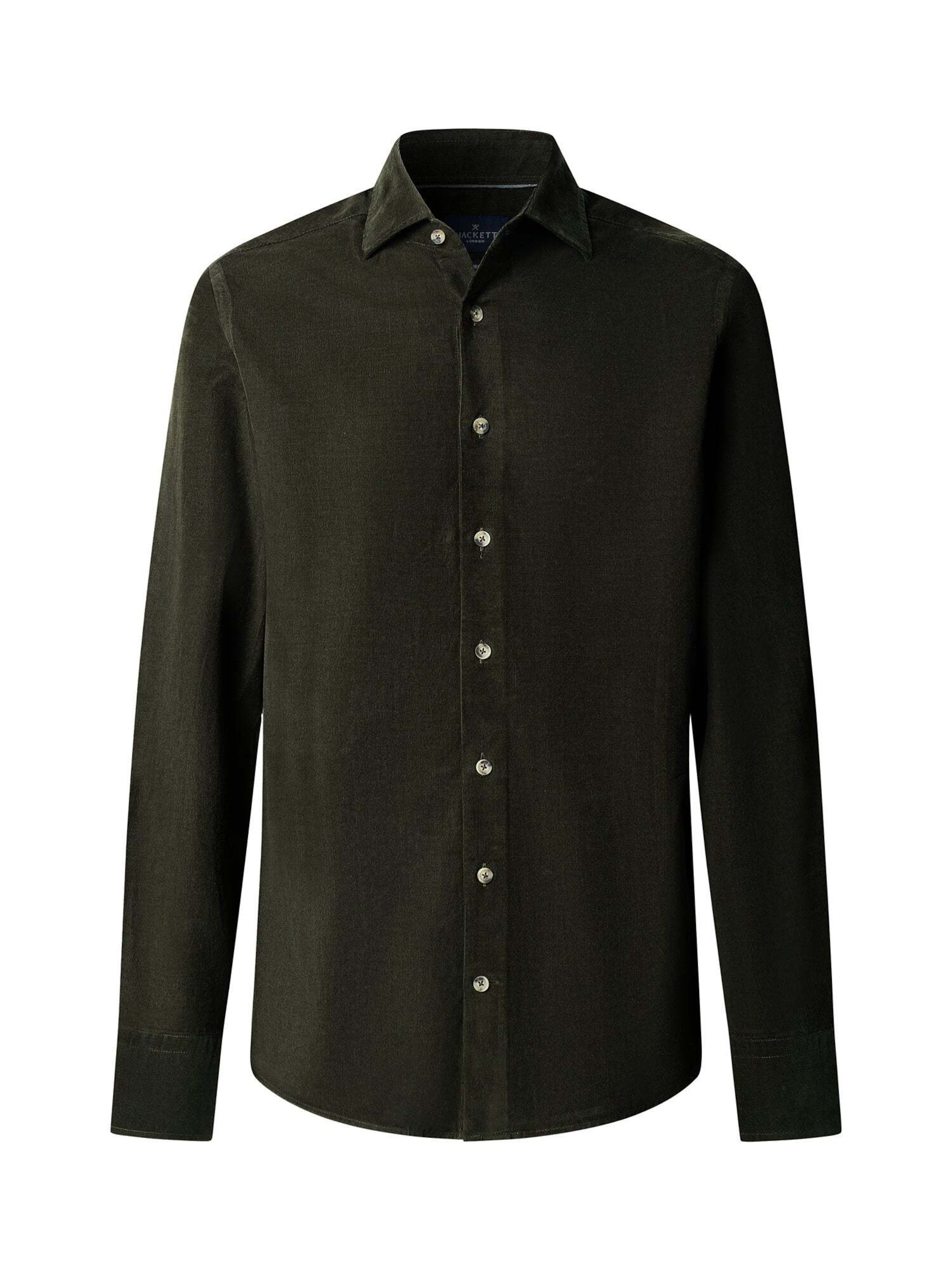 Hackett London Regular fit Overhemd in Groen: voorkant