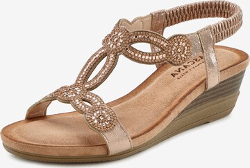 LASCANA Sandal i beige: framsida