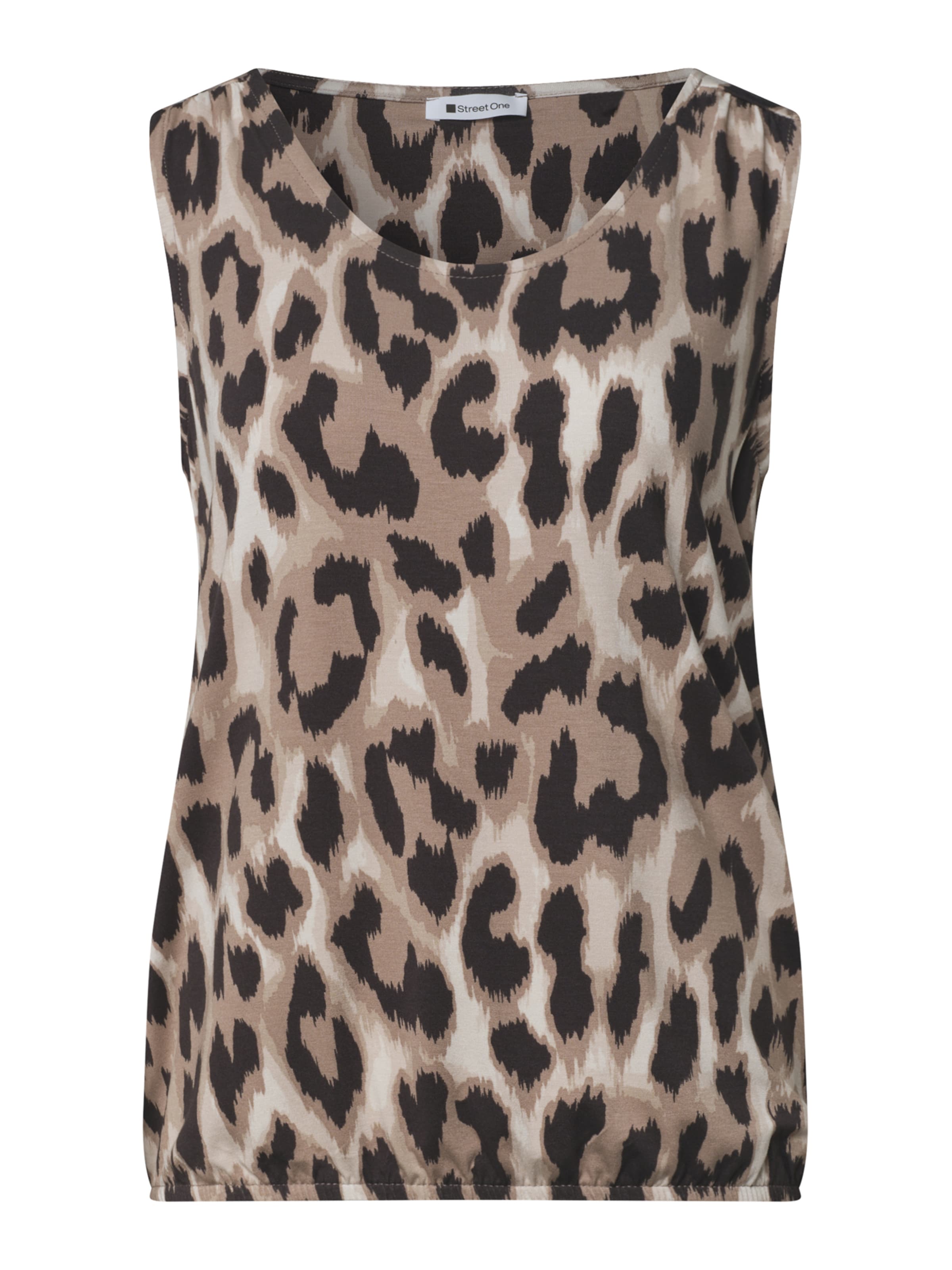 STREET ONE Haut en XS en crème / beige foncé / noir, Vue avec produit