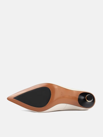 L37 HANDMADE SHOES Pumps 'ITALIAN JOB' i hvid