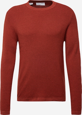 SELECTED Sweater 'ROCKS' in Red: front