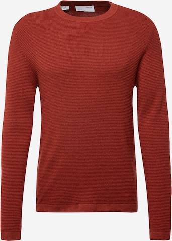 Pull-over 'ROCKS' SELECTED en rouge : devant