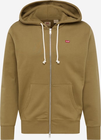 LEVI'S ® Sweatjacka 'Original Zip-Up Hoodie' i grön: framsida