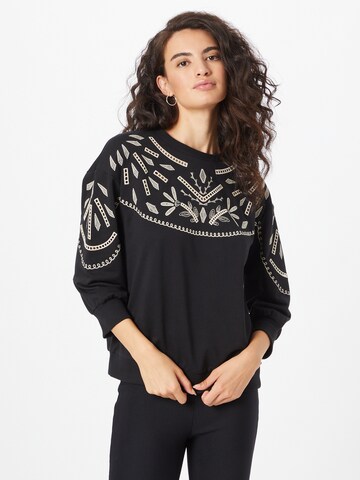 Maison 123 Sweatshirt 'FARA' in Black: front