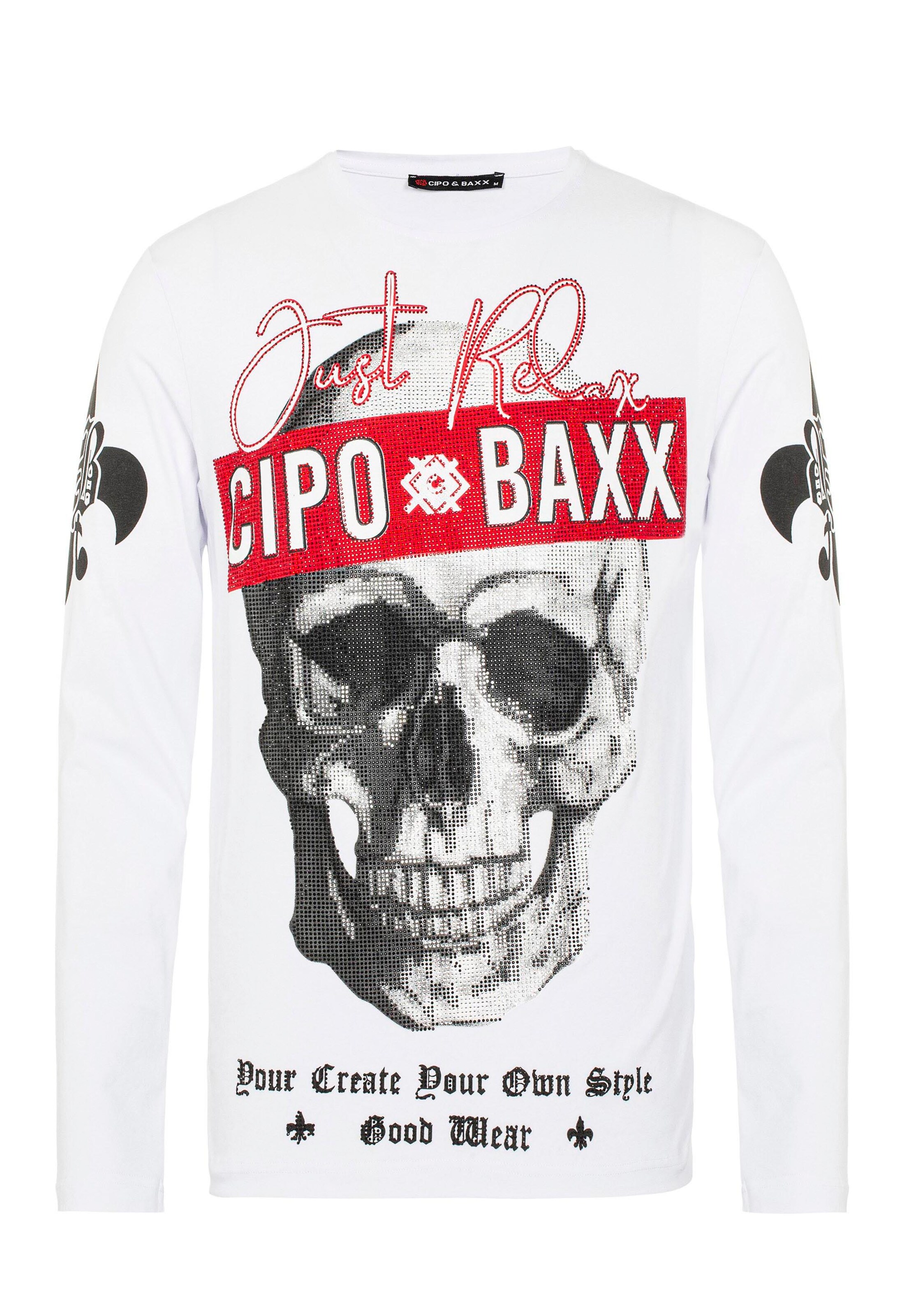 CIPO & BAXX Shirt in Wit: voorkant
