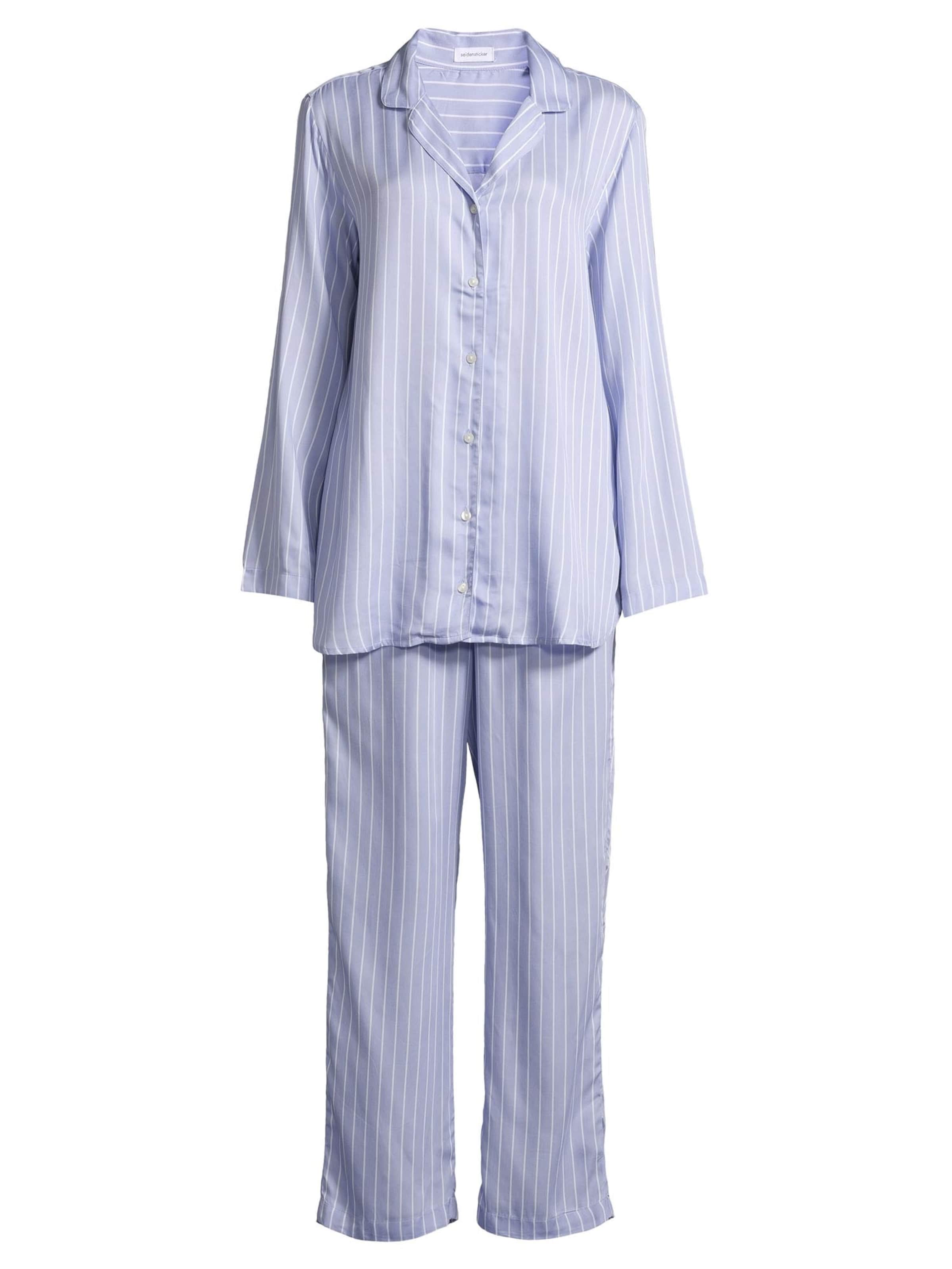 SEIDENSTICKER Pajama 'Classic Web' in Purple: front