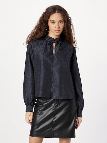 Samsøe Samsøe - Blusa 'KAROOKHI' em preto: frente