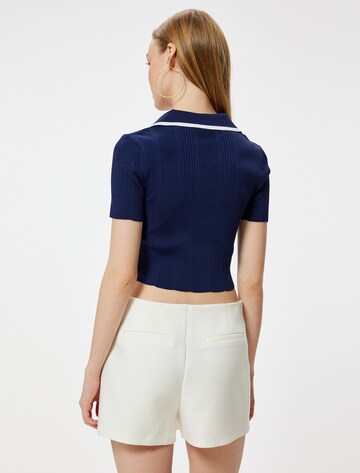 Koton Gebreid vest in Blauw