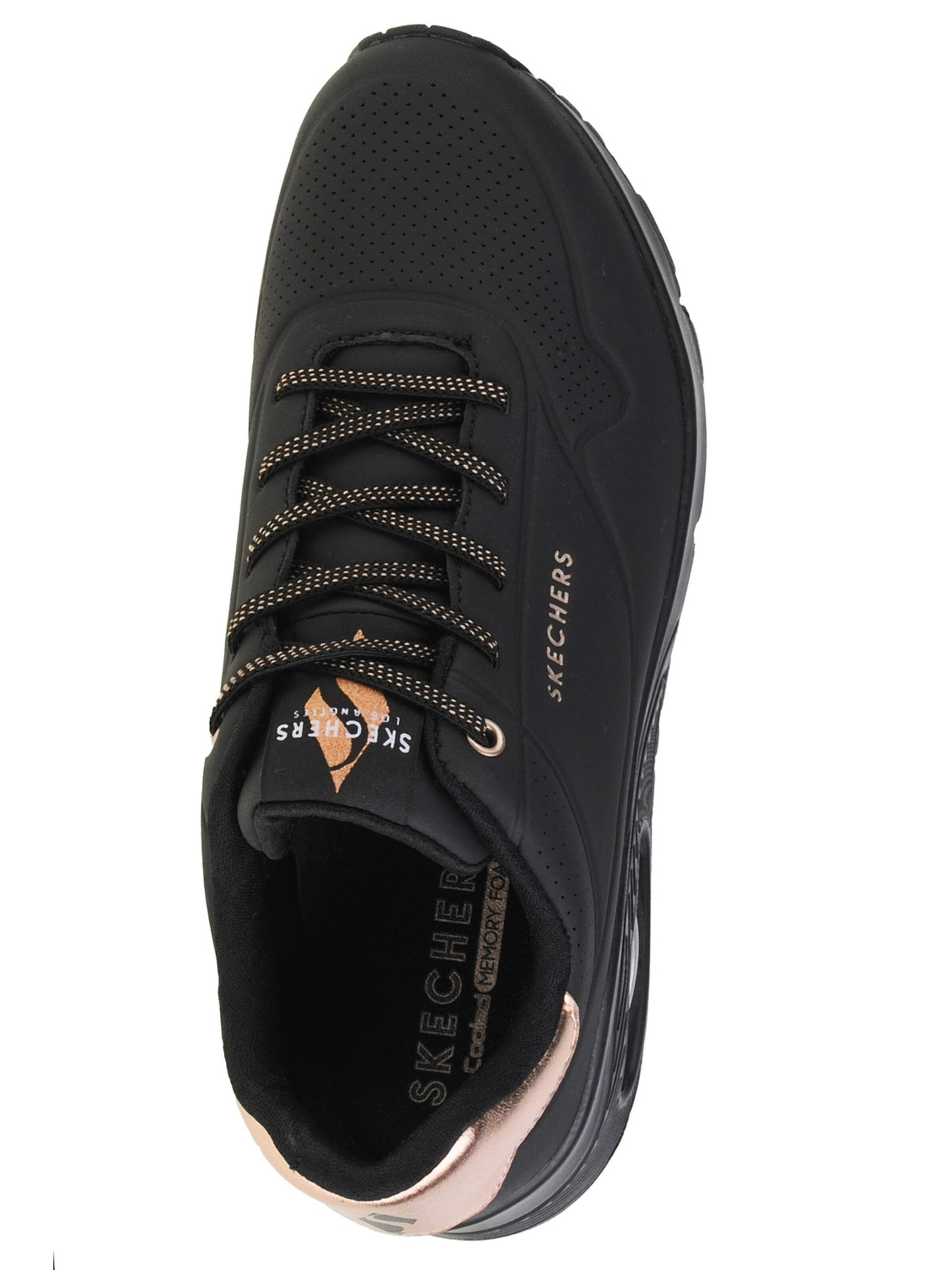 SKECHERS Platform trainers 'Skechers Uno-Shimmer Away' in Black