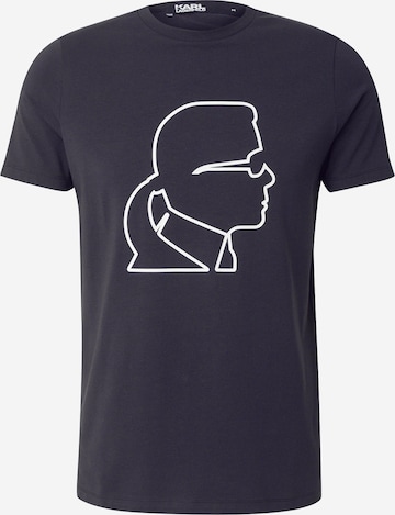 Karl Lagerfeld - Camiseta en azul: frente