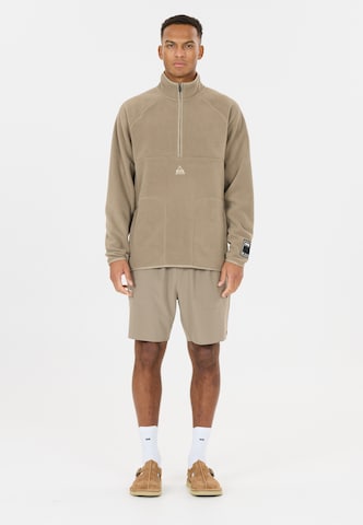 SOS Fleecepullover 'Munson' in Braun