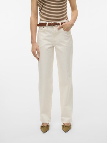 VERO MODA Regular Jeans 'VALERIE' in Beige: voorkant