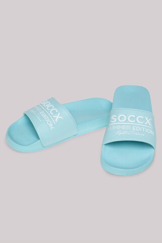 Soccx Beach & Pool Shoes in Blue: front