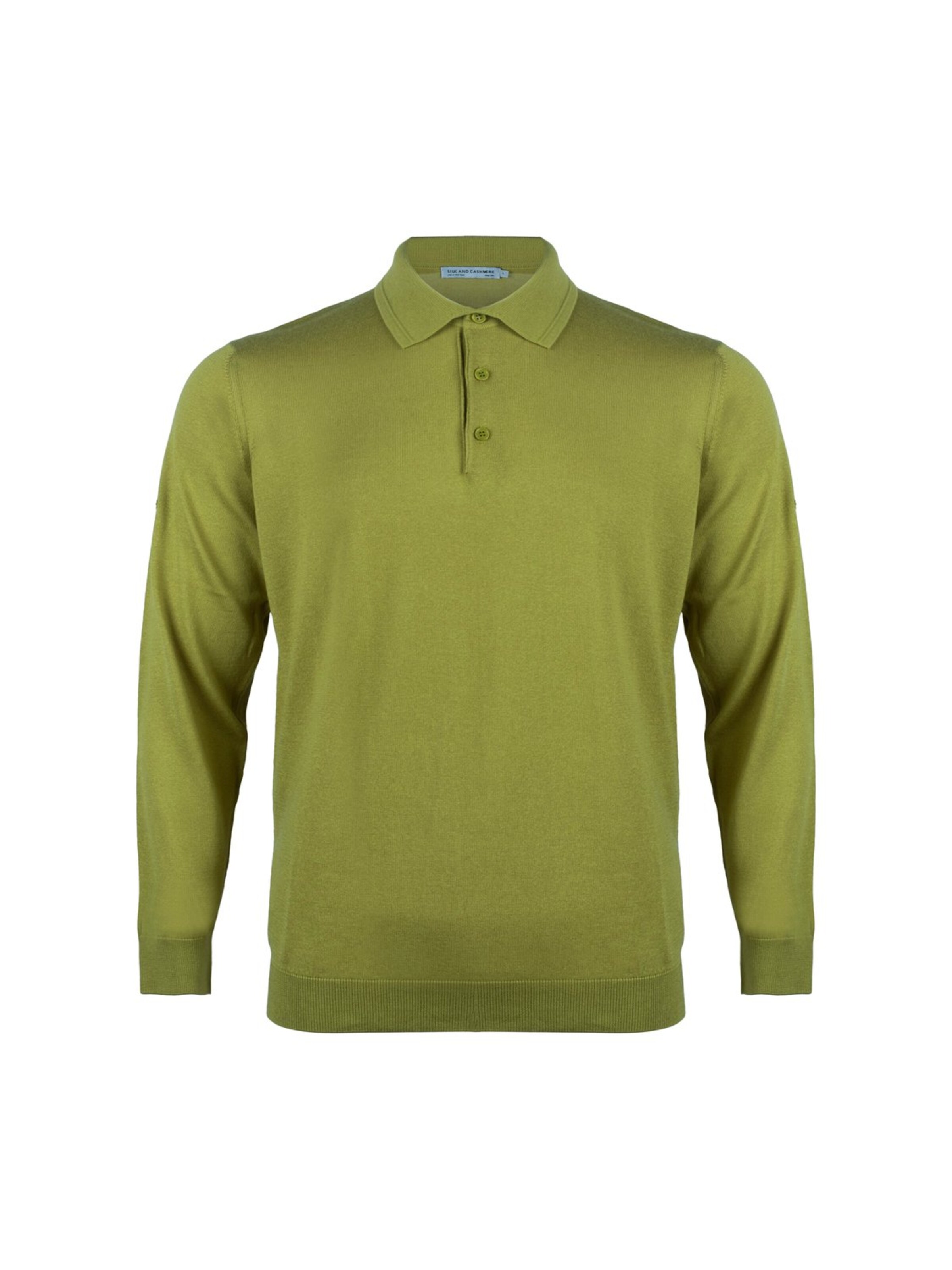 SILK & CASHMERE Knit cardigan in Yellow