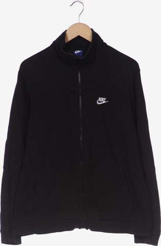 NIKE Sweatshirt & Zip-Up Hoodie in L in Black: front