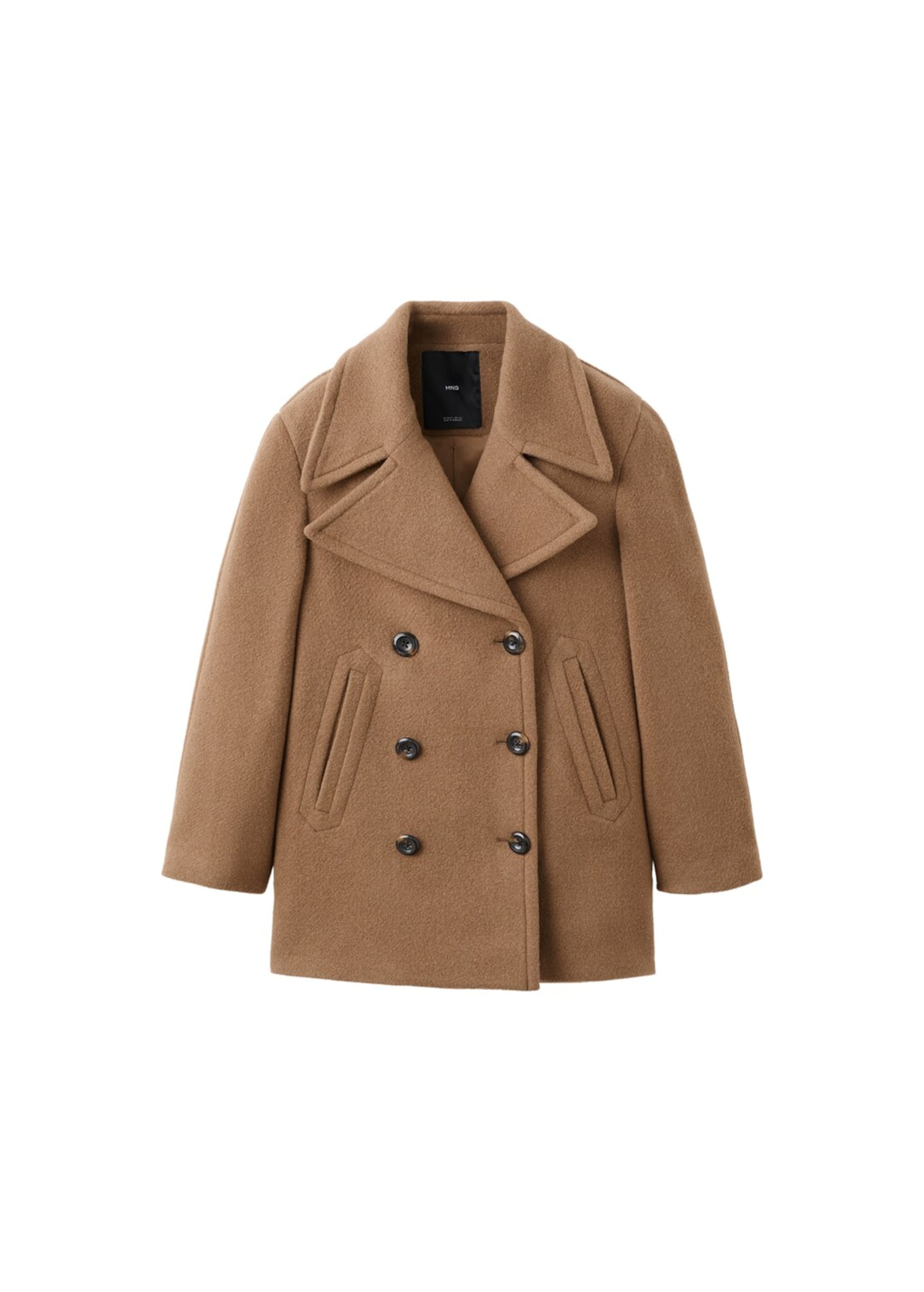 MANGO Between-Seasons Coat 'Font' in Light brown, Item view