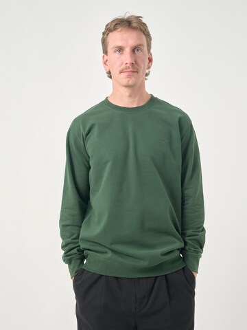 Cleptomanicx Sweatshirt 'Ligull' in Grün: Vorderseite