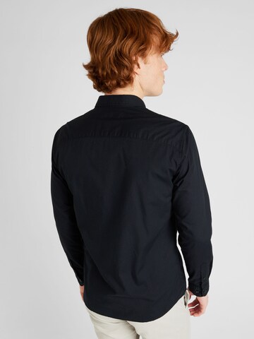 JACK & JONES Regular fit Button Up Shirt 'LUCAS' in Black