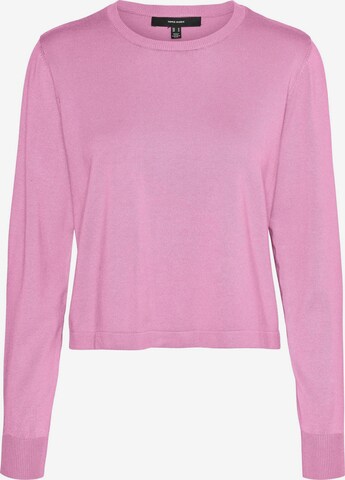 Pull-over 'VMSilje' VERO MODA en rose : devant