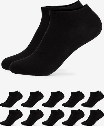 Occulto Ankle Socks 'Manu' in Black: front
