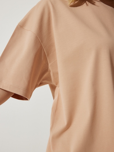 Happiness İstanbul T-shirt oversize en S en camel, Vue avec produit