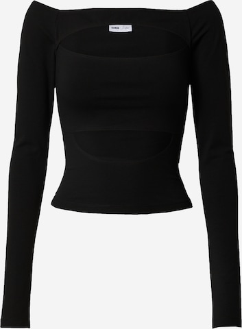 millane Shirt 'Ina' in Zwart: voorkant