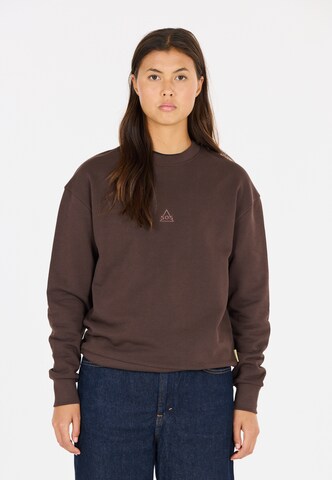 SOS Sweatshirt 'Bovec' in Braun: Vorderseite