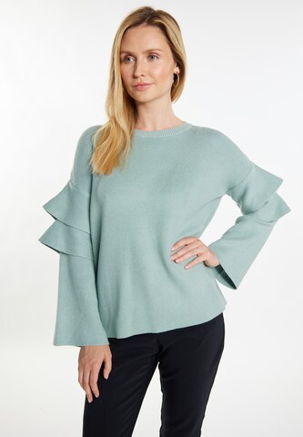 Pull-over 'Pryam' usha WHITE LABEL en vert : devant