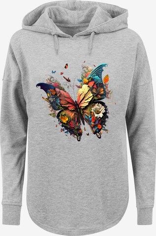 F4NT4STIC Sweatshirt 'Schmetterling' in Grijs: voorkant