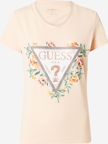 GUESS Μπλουζάκι σε ροζ: μπροστά