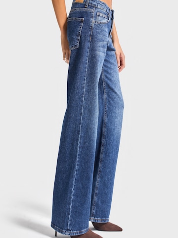 IT'S BASIC Regular Jeans 'Straight Mid Rise Jeans' in Blue