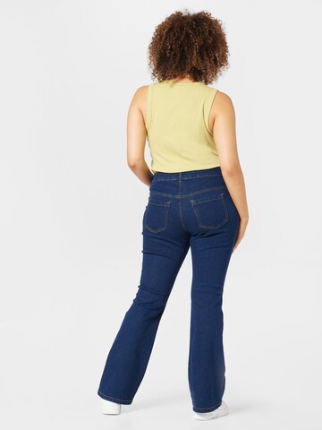 Zizzi Bootcut Džíny 'ELLEN' – modrá