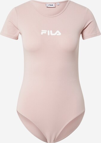 FILA Shirt Bodysuit in Pink: front