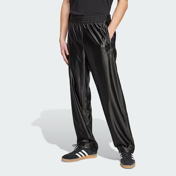ADIDAS ORIGINALS Regular Trousers 'Firebird Adicolor' in Black: front