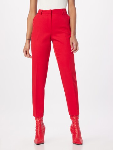 Dorothy Perkins Regular Trousers with creases 'Grazer' in Red: front