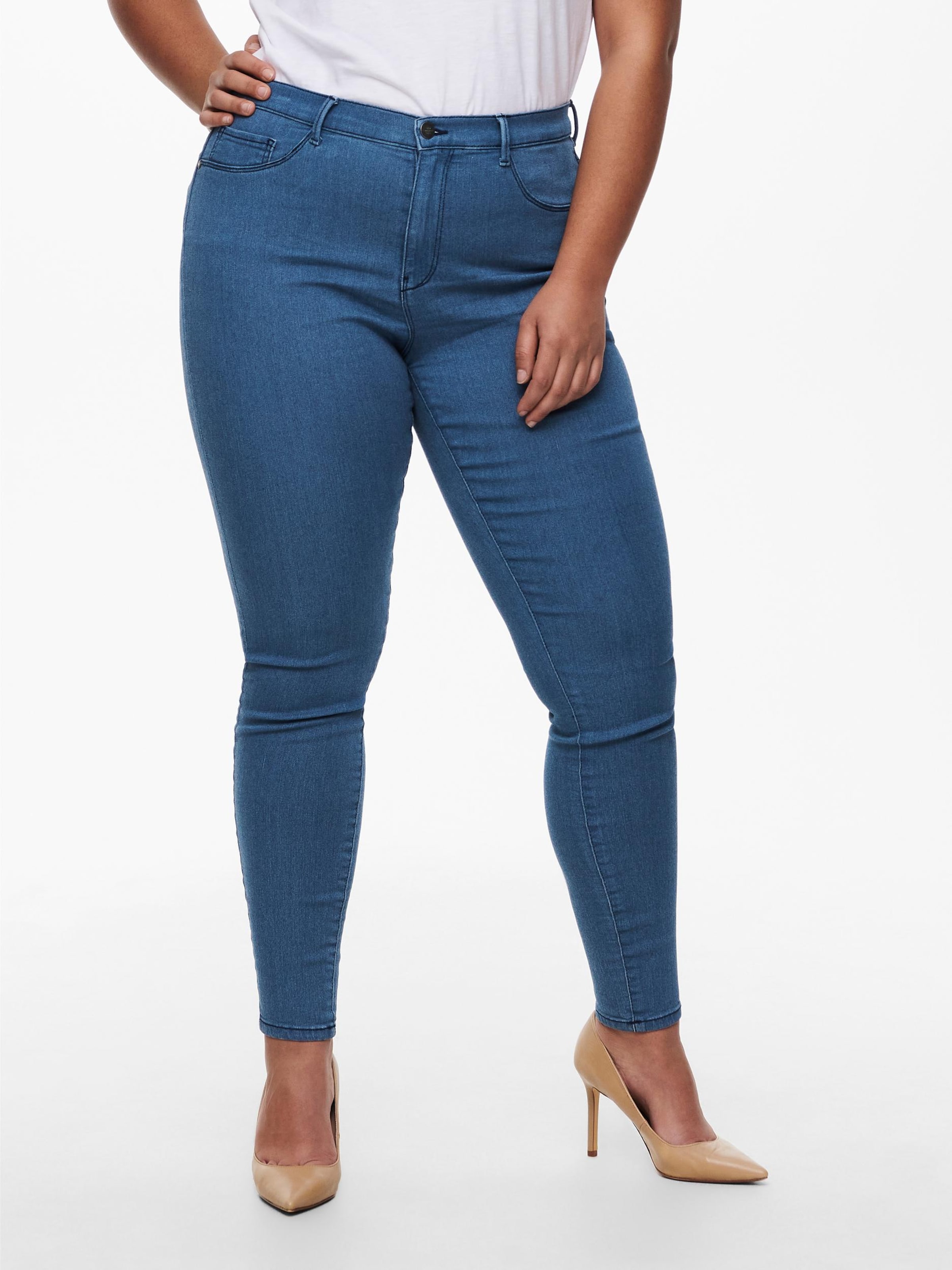 Blu W44/L30 sconto 51% MODA DONNA Jeans Consumato Only Carmakoma Jeggings & Skinny & Slim 