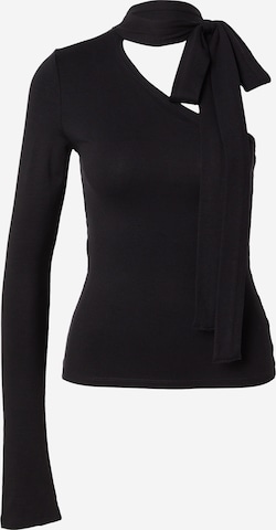 melns WEEKDAY T-Krekls 'Iza': no priekšpuses