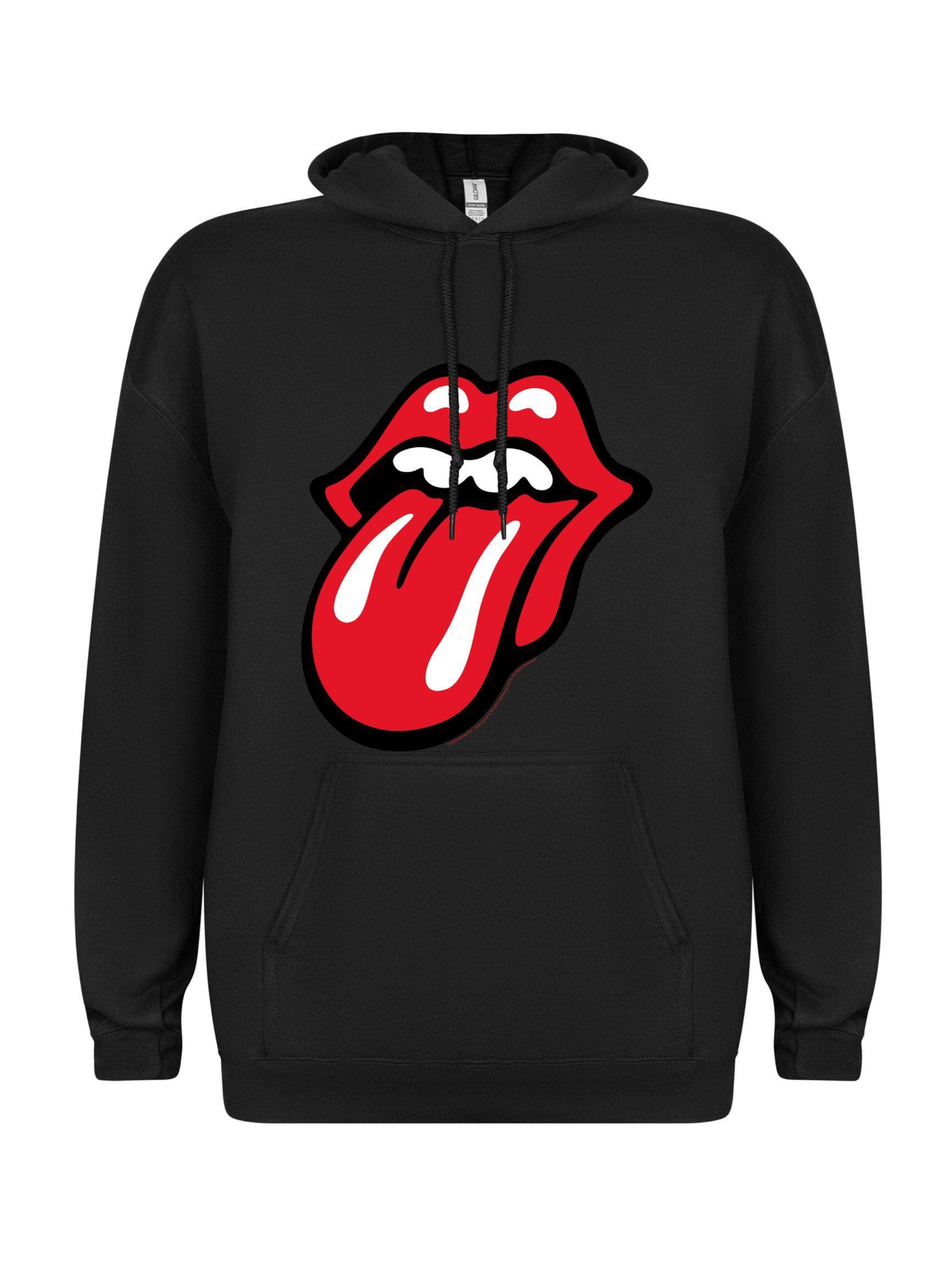 THE ROLLING STONES Sweatshirt 'Rolling Stones 1971 Classic tonque Kapuzenpullover' in Black: front