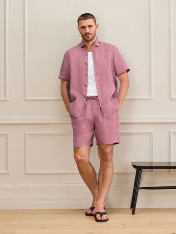 Next Regular Fit Hemd in Pink