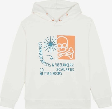 Scalpers Sweatshirt in White: front