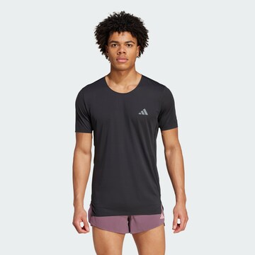 ADIDAS PERFORMANCE Koszulka funkcyjna 'ADIZERO' w kolorze czarny: przód