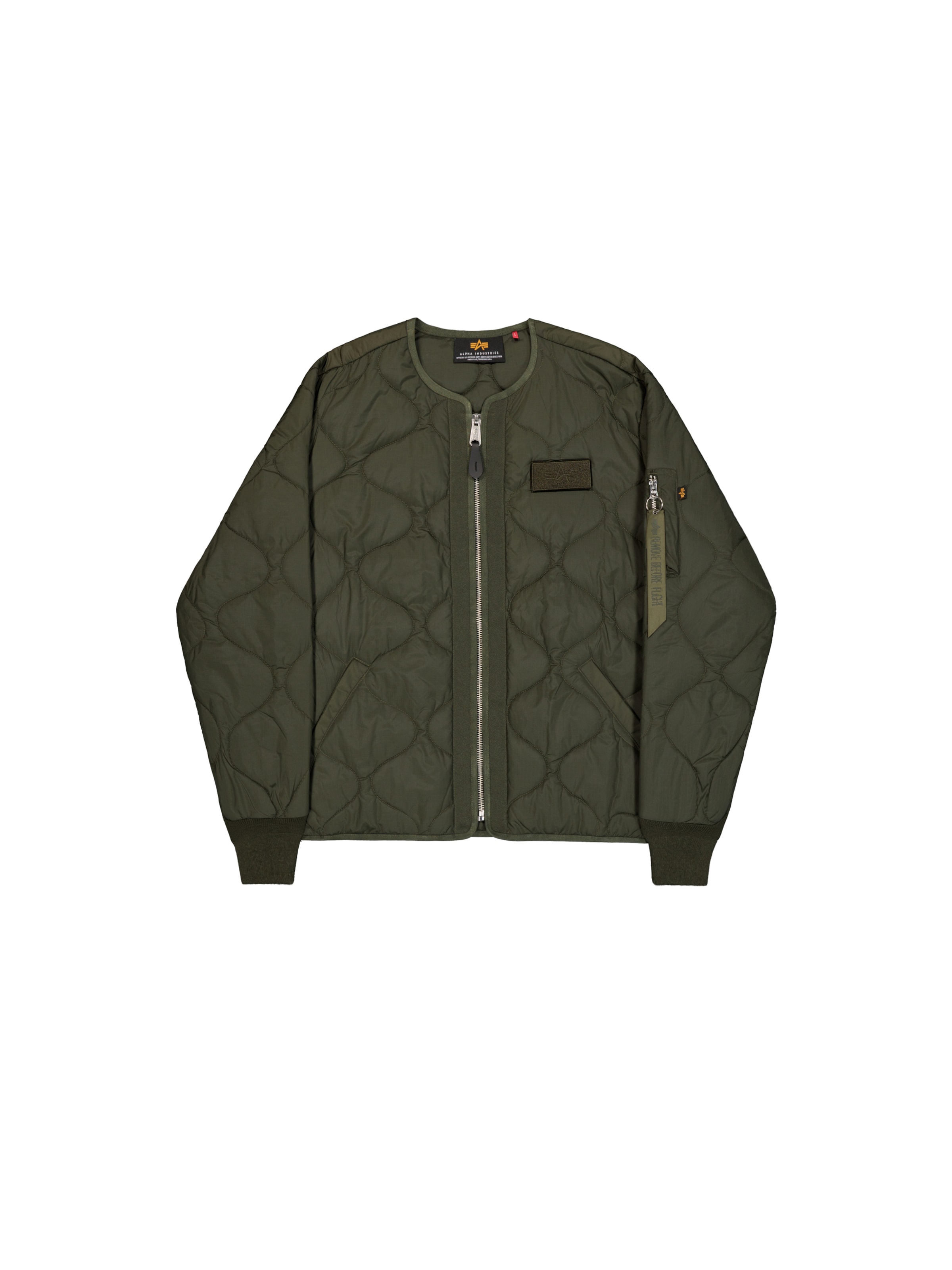 ALPHA INDUSTRIES Between-Season Jacket 'Q-1' in Green: front