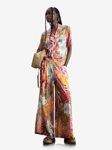 Desigual Wide leg Broek in Rood