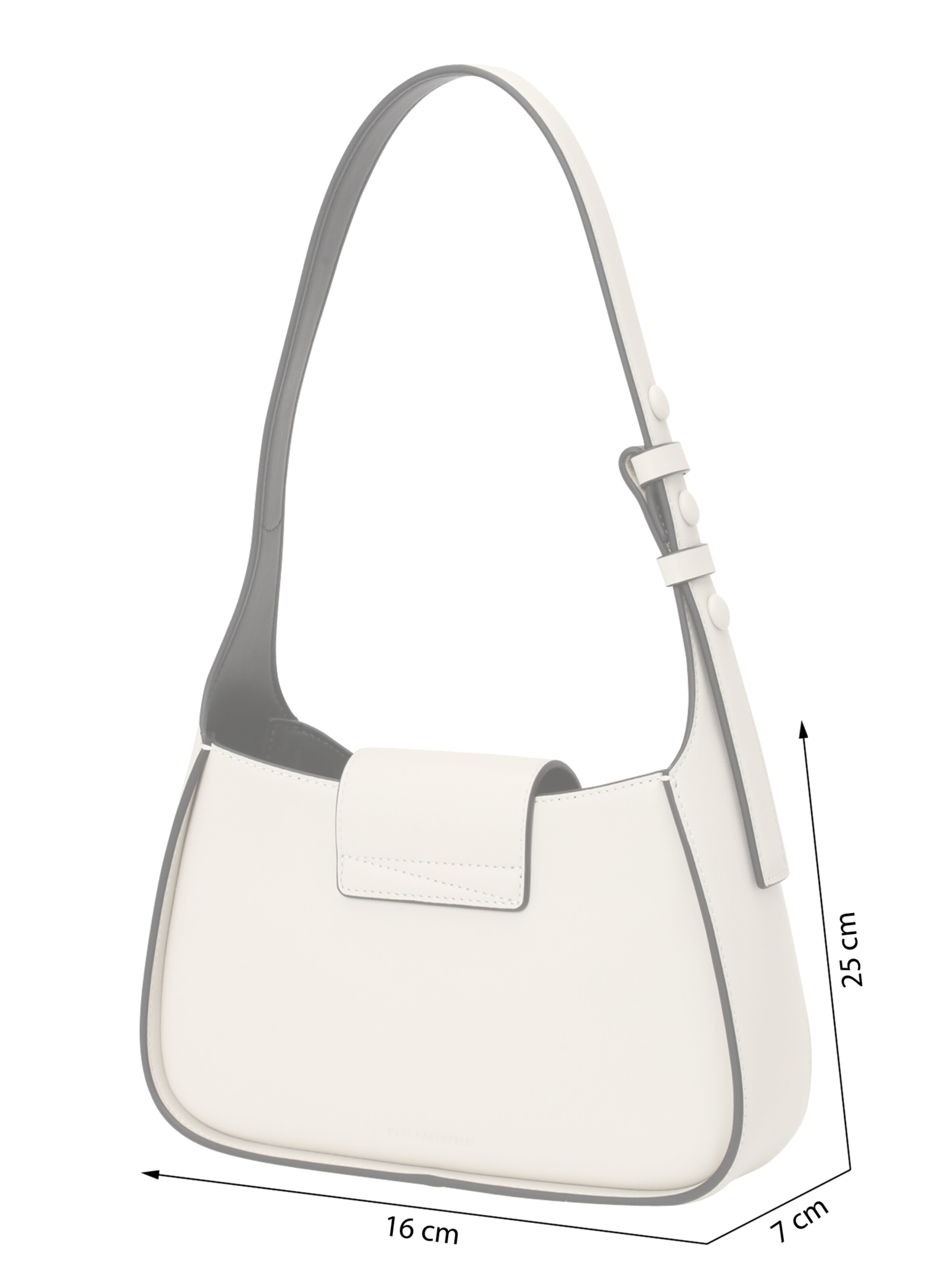 Borsa a spalla di Karl Lagerfeld in grigio