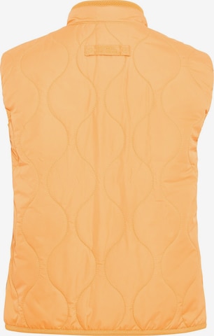 CAMEL ACTIVE Kurze Steppweste aus recyceltem Polyester in Orange