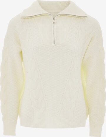bridgeport Sweater in White: front