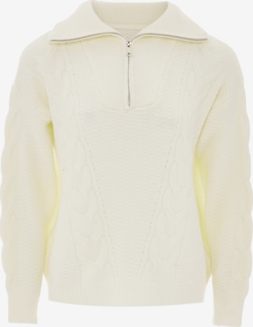 bridgeport Sweater in White: front