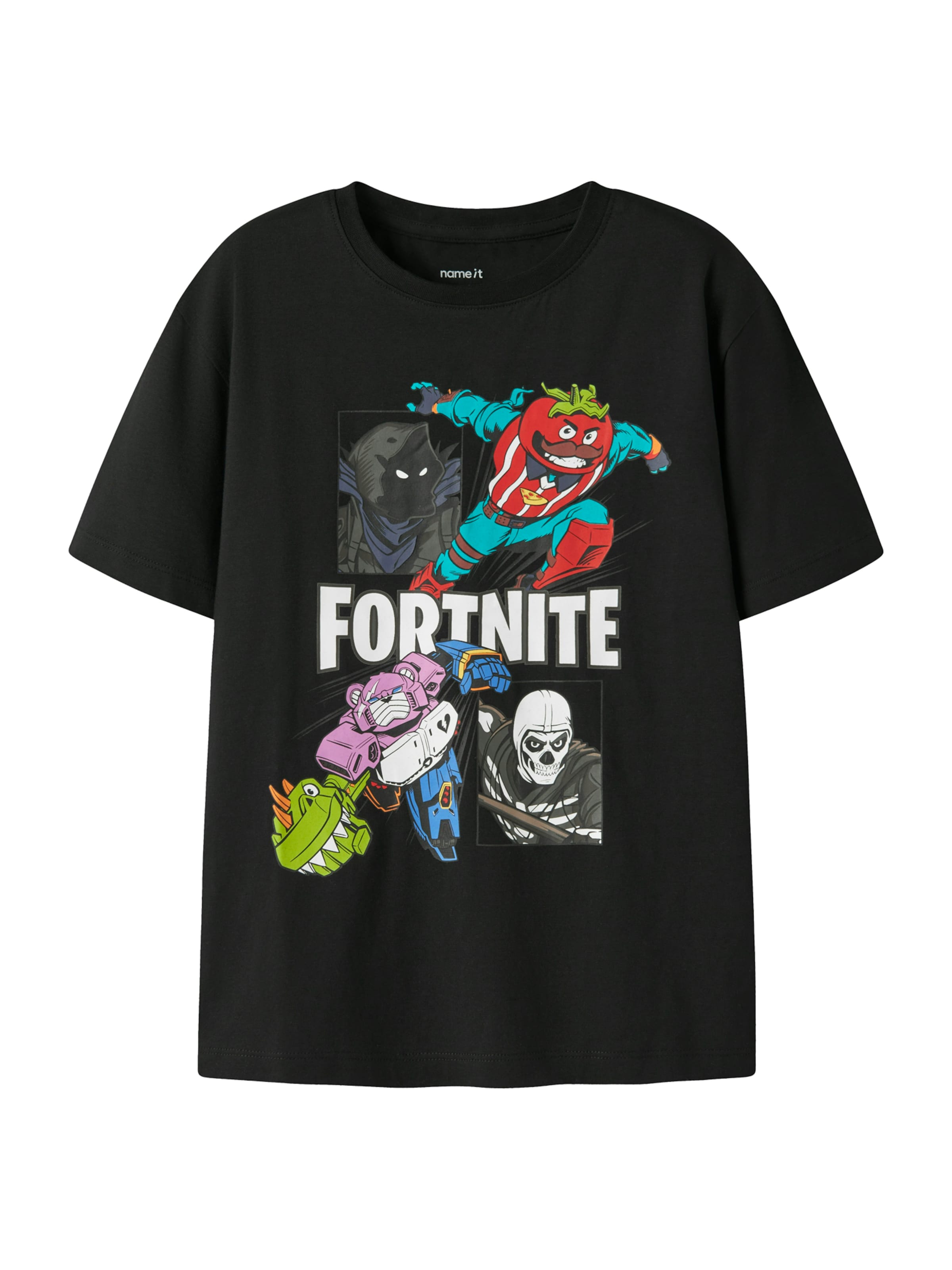 NAME IT Tričko 'NKMAMBROSE FORTNITE' - Čierna: predná strana